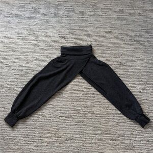 Black Knit Sleeve Sweater